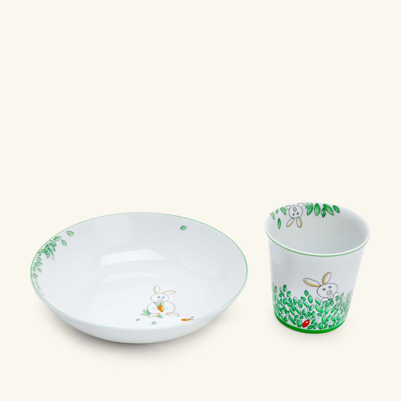 bernardaud petit boulingrin soup plate drinking glass set