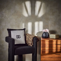 dolce gabbana casa dg logo pillow