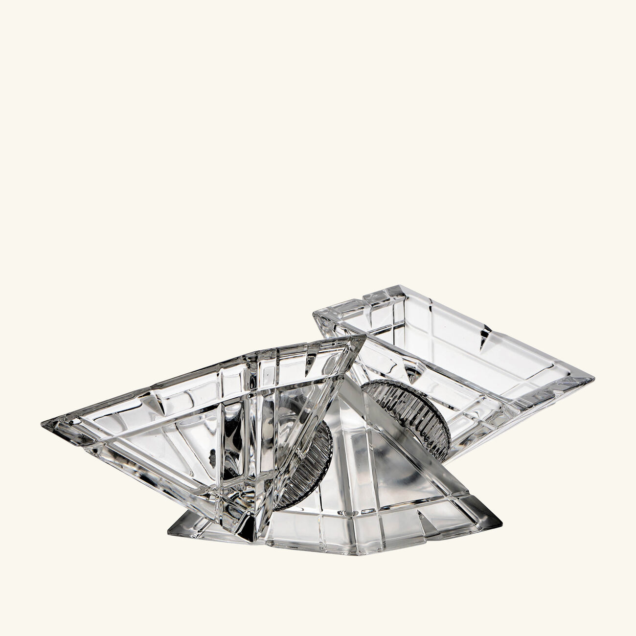 mario cioni c crystal pyramidion centerpiece clear