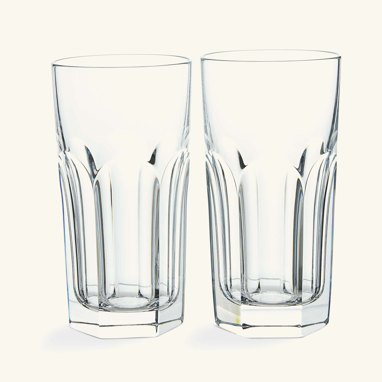 baccarat harcourt 1841 drinking glass clear set of 2