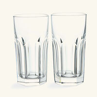 baccarat harcourt 1841 drinking glass clear set of 2
