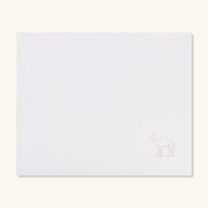 catherine denoual camel placemat white