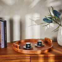 dolce gabbana casa dg logo espresso cup with saucer set of 2 black