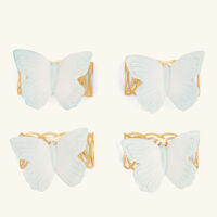 villari butterfly napkin ring white set of 4