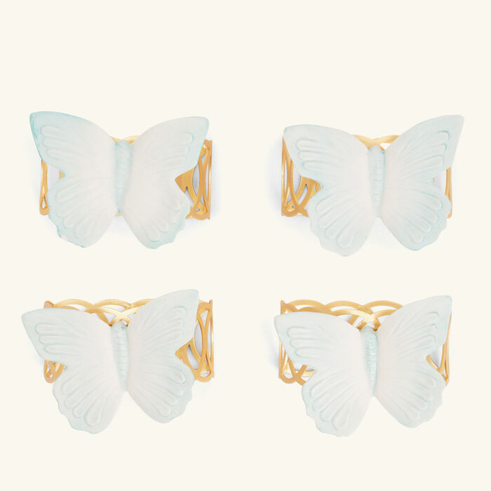 villari butterfly napkin ring white set of 4