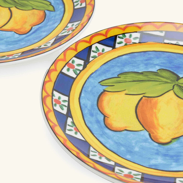 dolce gabbana casa carretto bread plate round 17cm set of 2