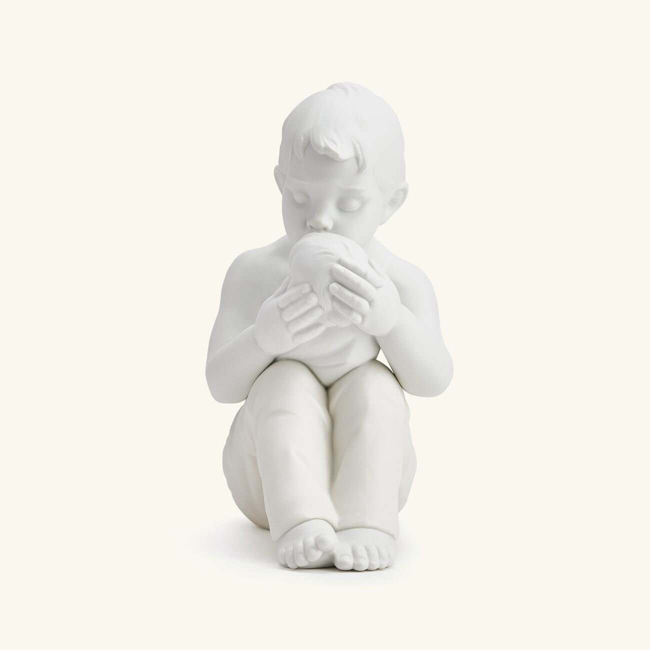 lladro welcome home children sculpture small white