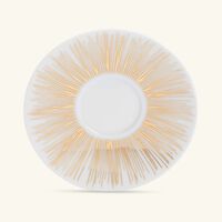 طقم تمرة بالتعاون مع رزان العزوني سترايبس توب المؤلف من فنجانين للقهوة مع صحنيهما باللون الذهبي صلصال طقم تمرة بالتعاون مع رزان العزوني سترايبس توب المؤلف من فنجانين للقهوة مع صحنيهما باللون الذهبي