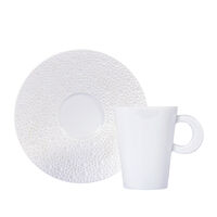 Ecume White Coffee Cup Saucer, small
