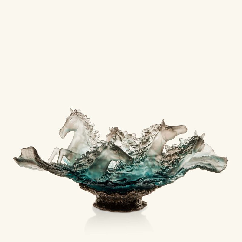 daum cavalcade centerpiece grey limited edition