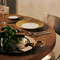 برناردو طبق الطعام إكيوم دائري باللون الذهبي 26 سم