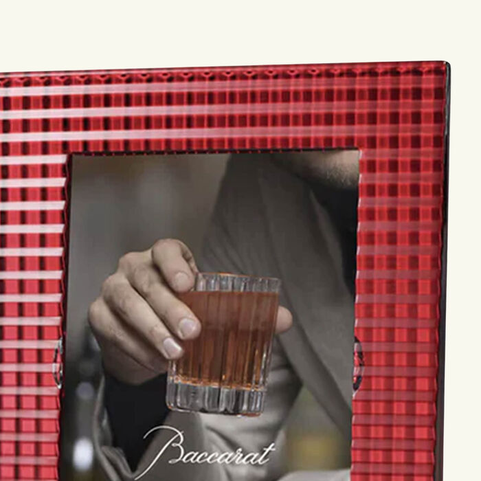 baccarat eye picture frame red 10x15cm