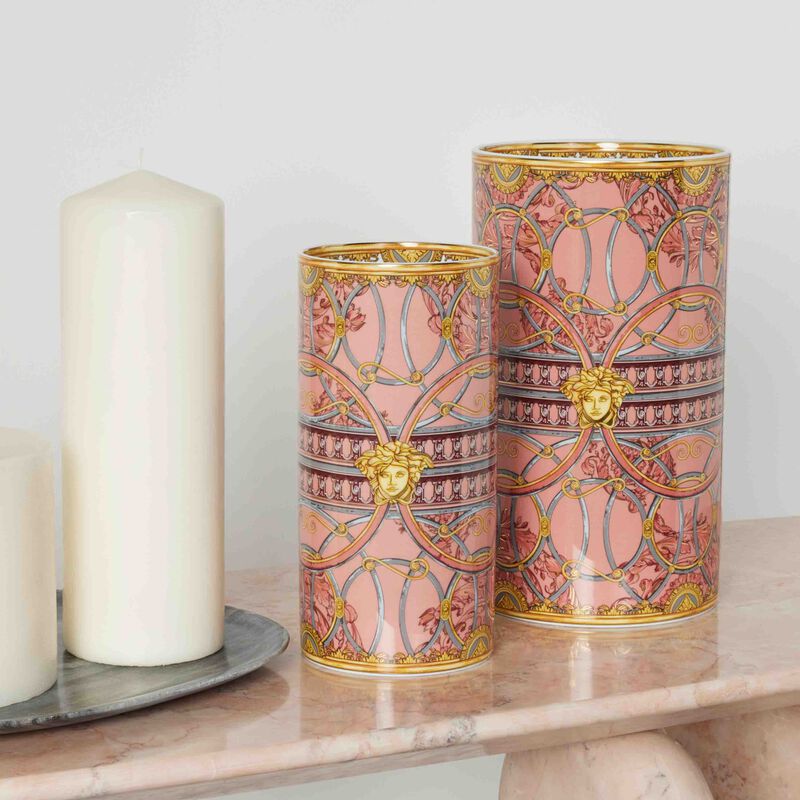 Scala del Palazzo Vase Small Pink versace scala del palazzo vase small pink