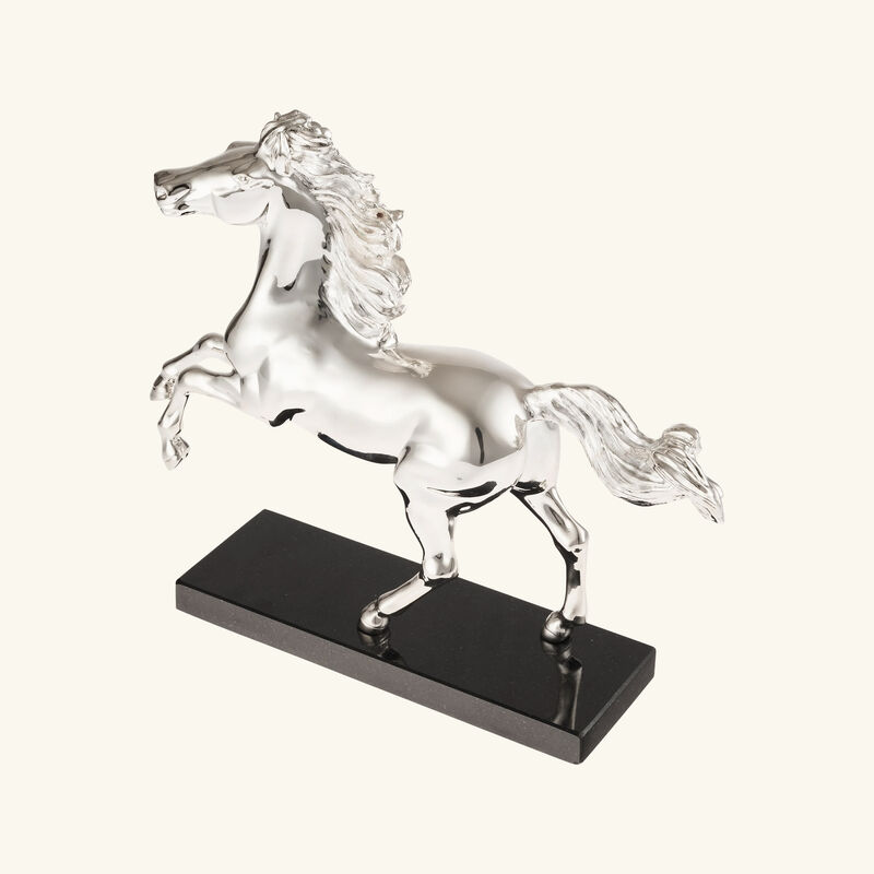 Lunar New Year Horse Sculpture Silver Plated christofle lunar new year horse sculpture silver plated