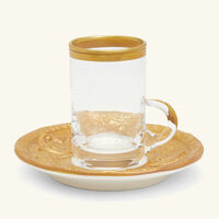 villari taormina arabic tea cup gold