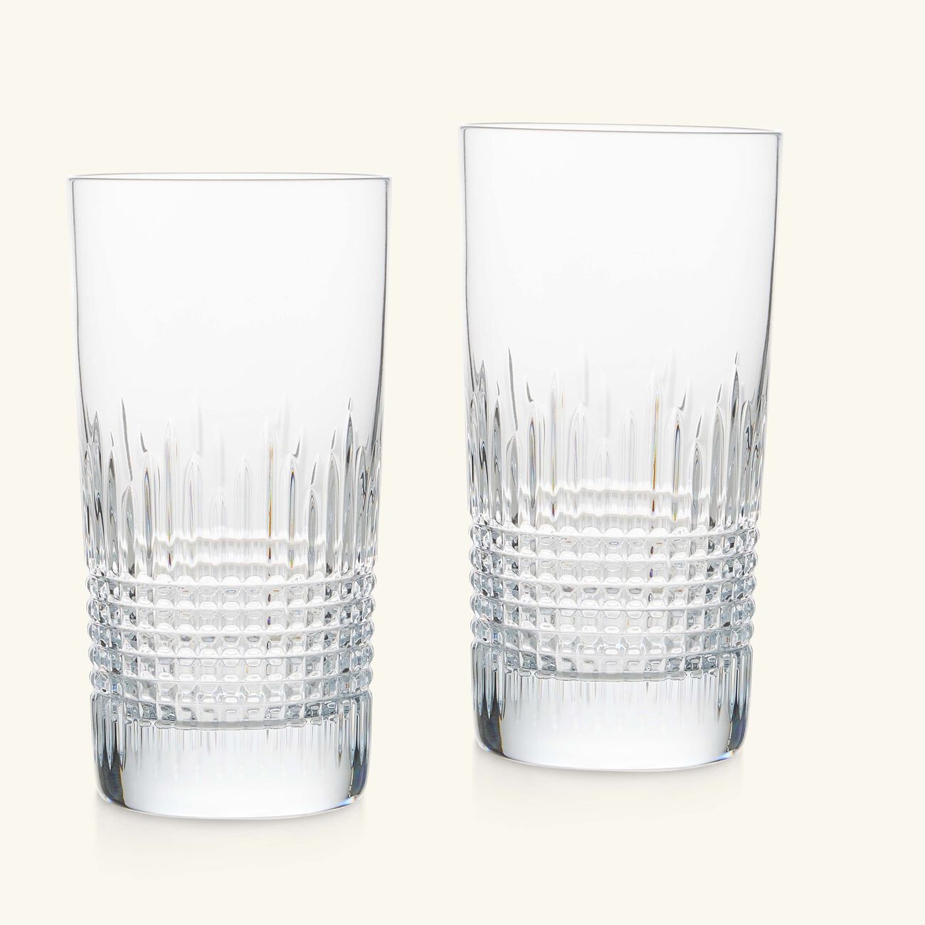 baccarat nancy drinking glass clear set of 2