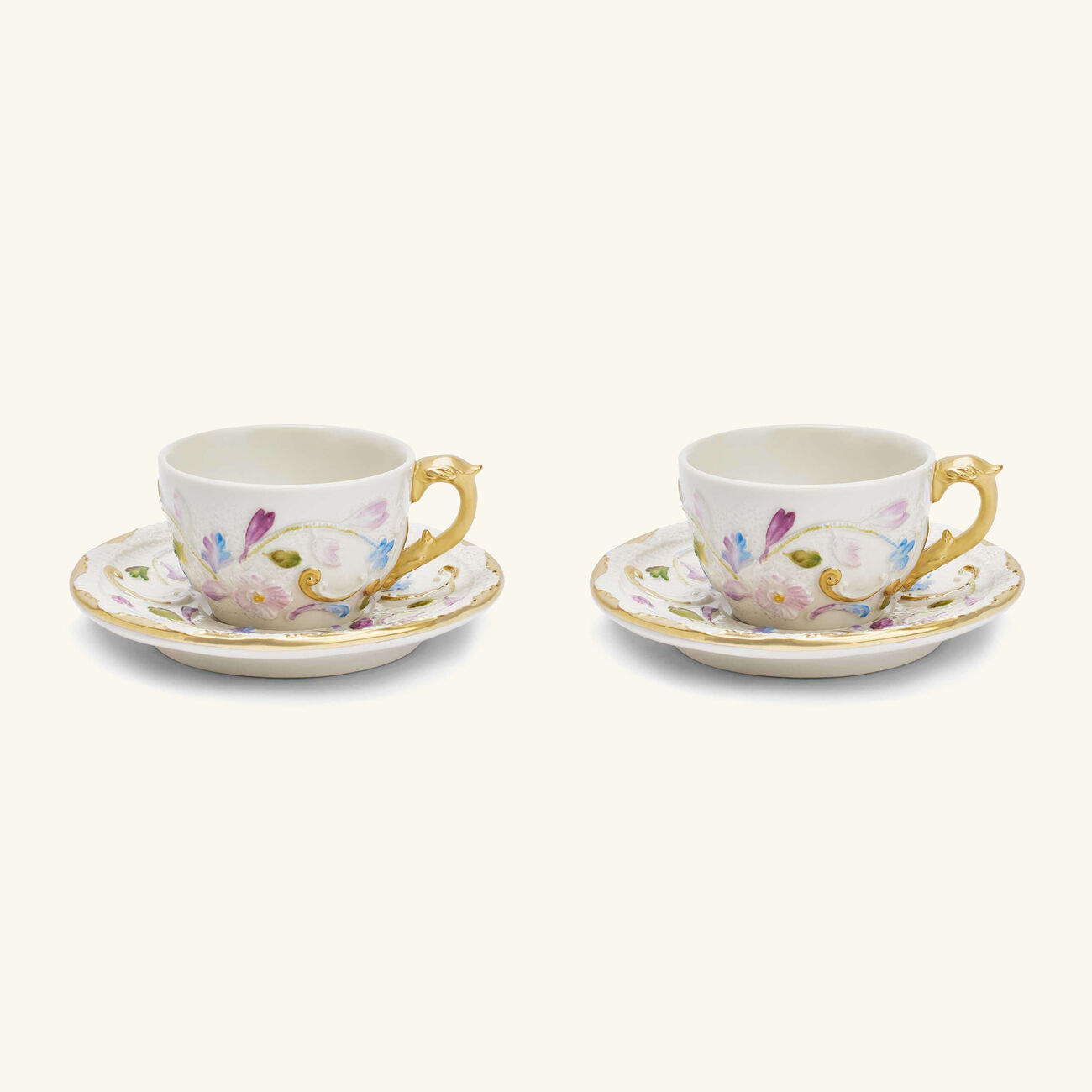 villari taormina tea cup saucer white