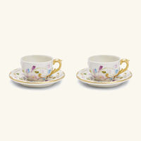 villari taormina tea cup saucer white