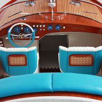 kiade riva aquarama special model boat extra large brown