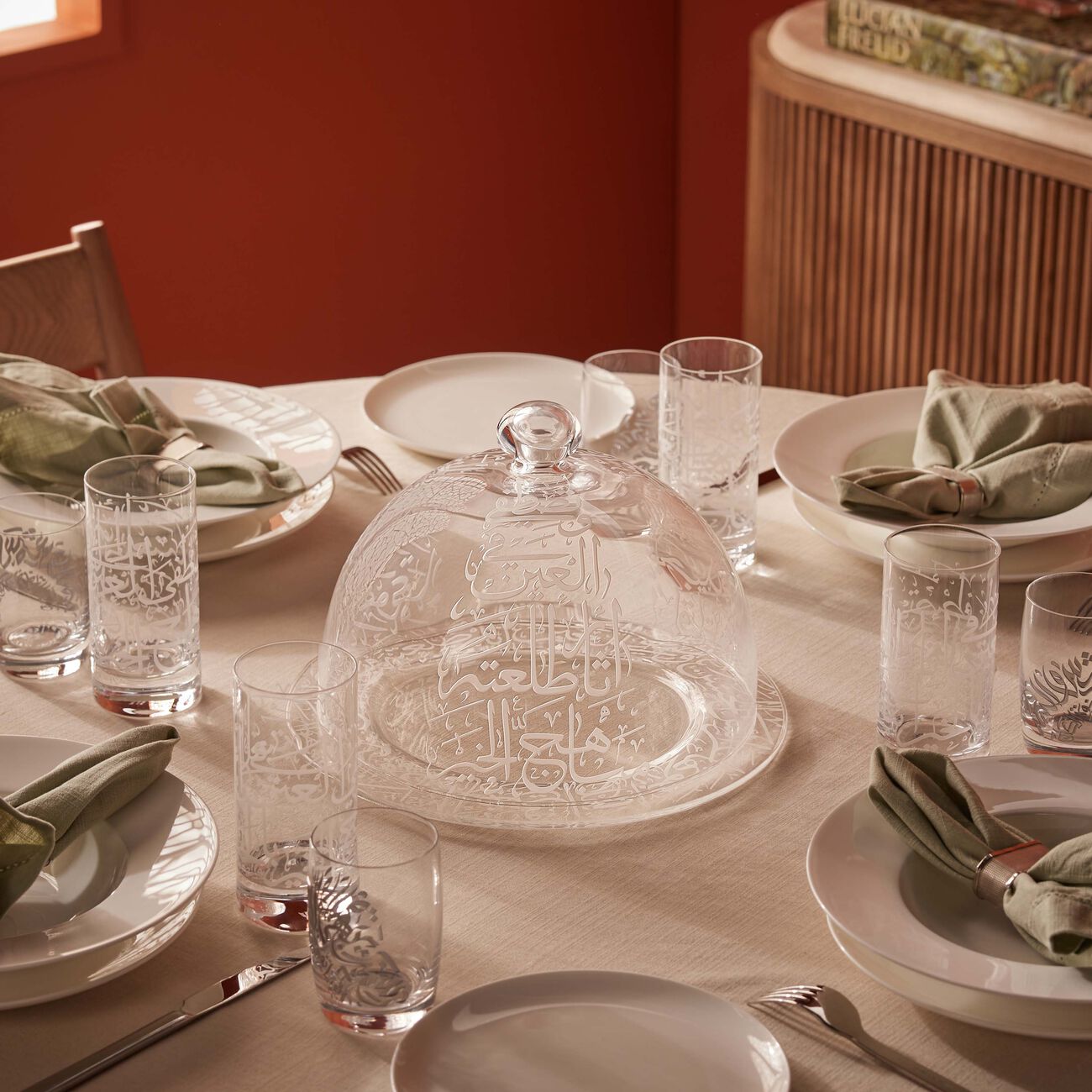 dimlaj thuluth cover round clear 27cm