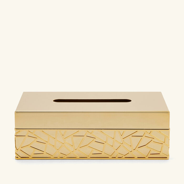 Hiroito Rectangular Tissue Box Gold villari hiroito rectangular tissue box gold