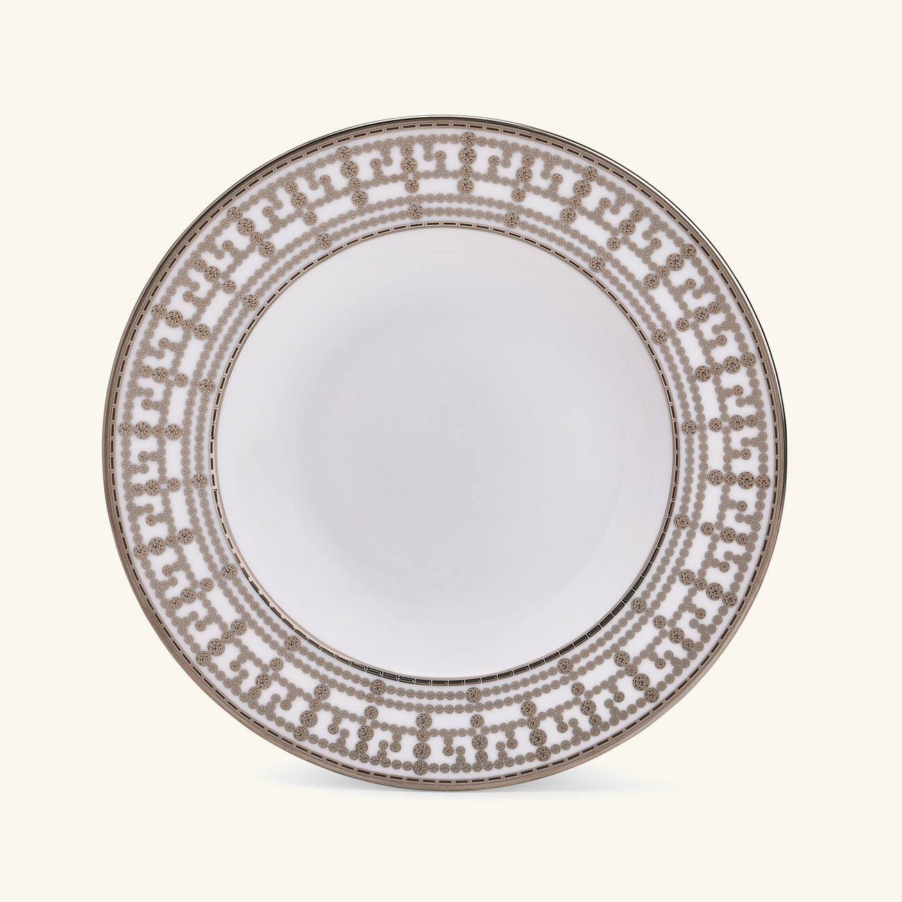 haviland tiara soup plate silver 23cm