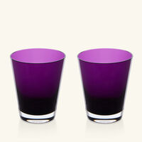 baccarat mosaique tumblers set of 2 purple