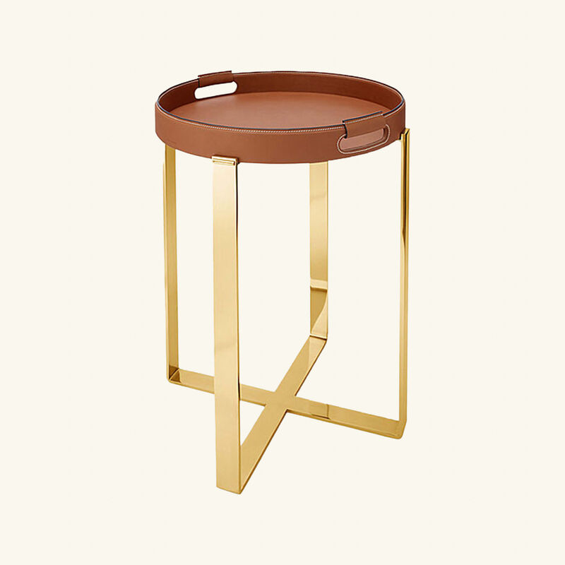 ralph lauren home wyatt tray stand large brown