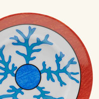 pinto paris lagon bread plate round blue 15cm