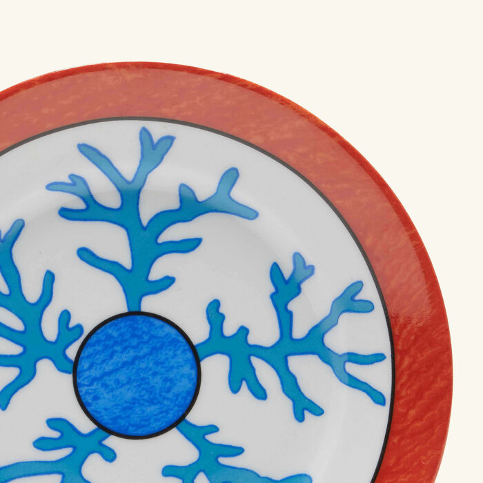 pinto paris lagon bread plate round blue 15cm