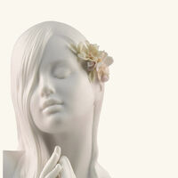 lladro inner peace woman sculpture medium white