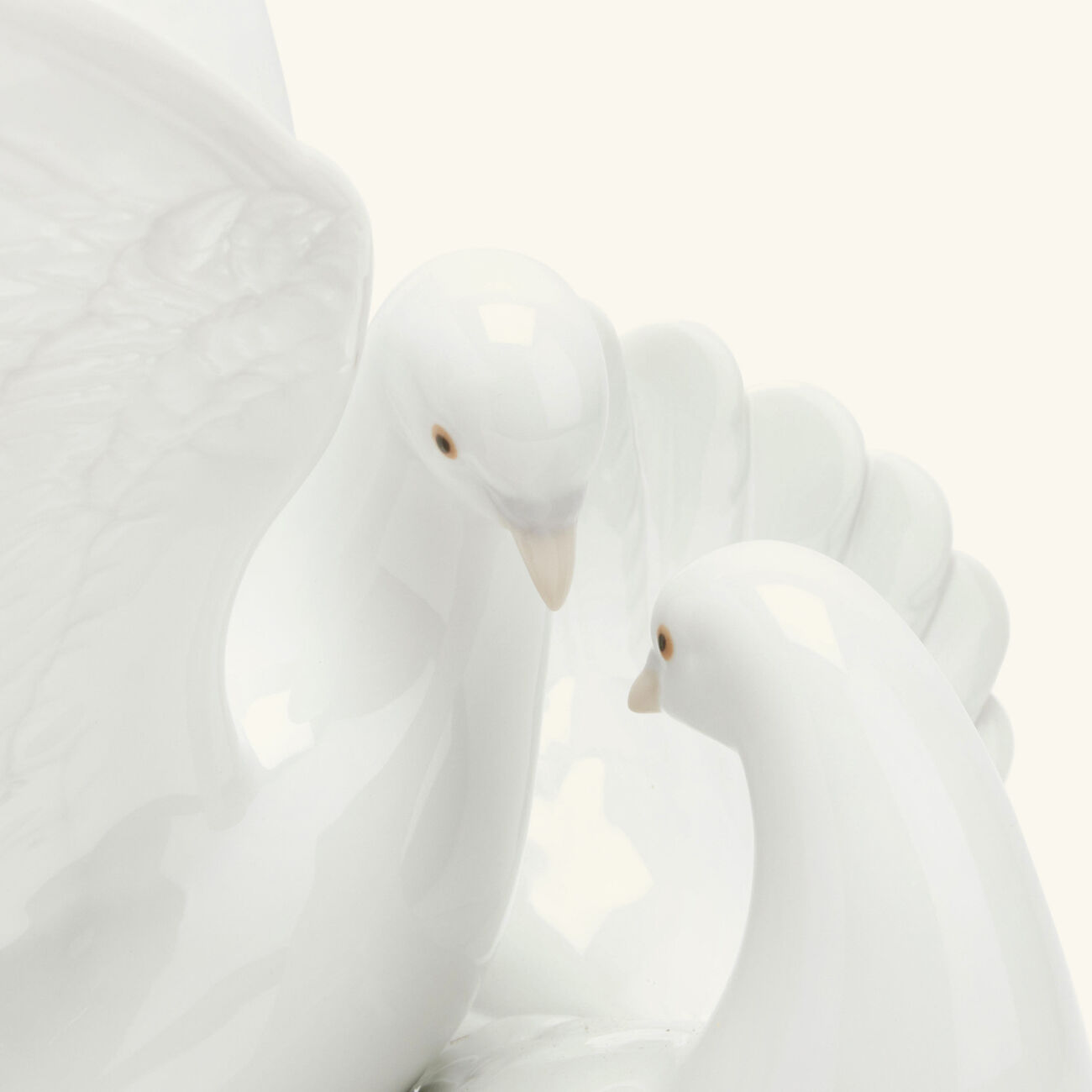 lladro love nest sculpture small white