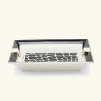 st dupont crocodile ashtray rectangular mini black