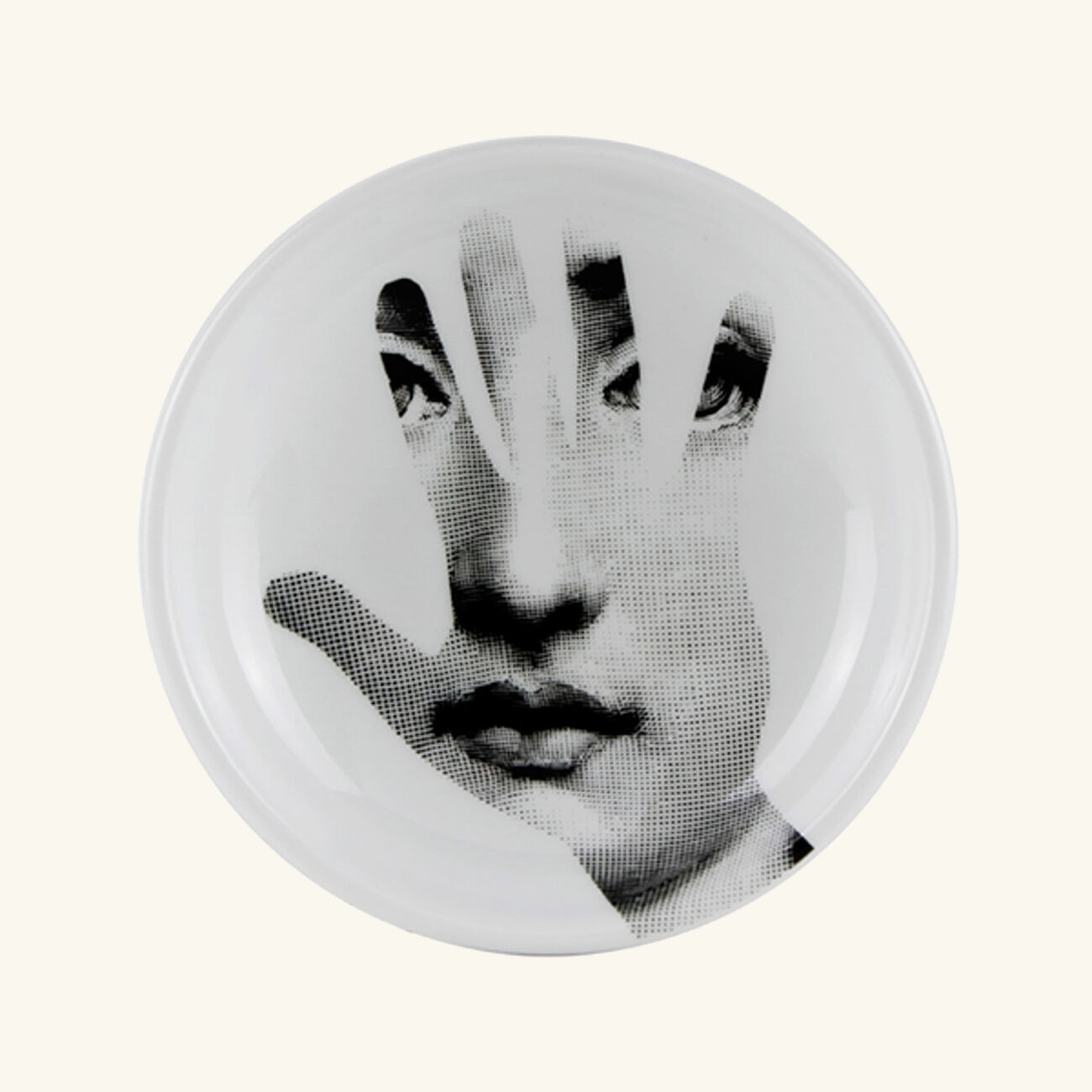 fornasetti tema e variazioni no 15 ashtray round small black