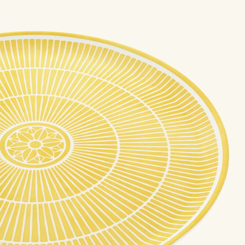 christofle malmaison riviera pie dish round yellow 32 cm