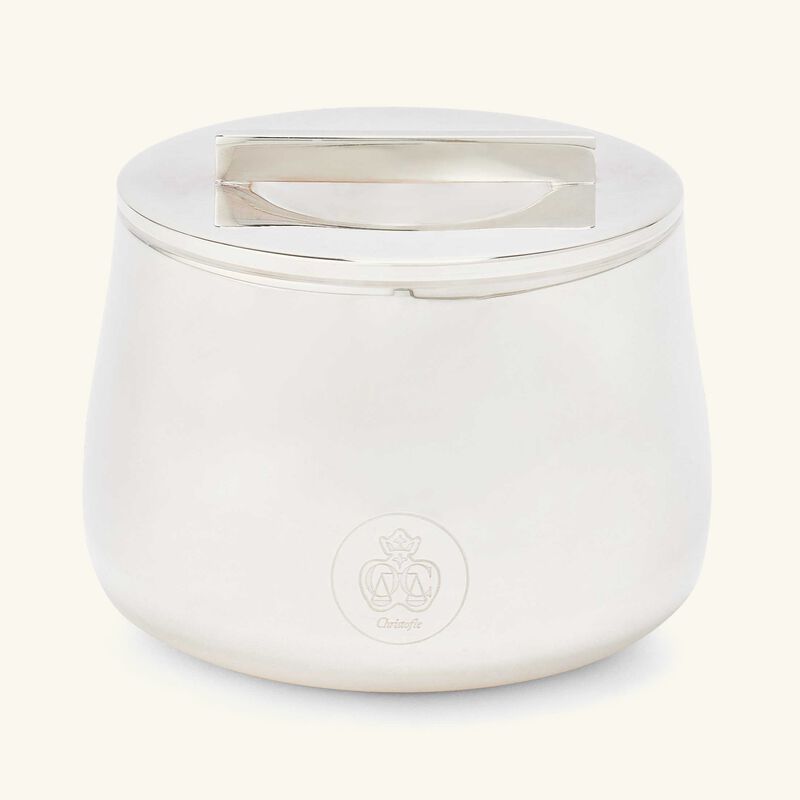 christofle silver time sugar bowl silver plated