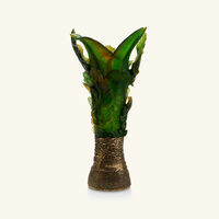 daum borneo magnum vase extra large green limited edition