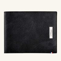 Line D Leather Wallet Black st dupont line d leather wallet black