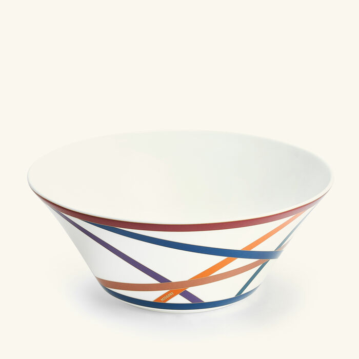 Nastri Salad Bowl 26cm missoni home nastri salad bowl 26cm