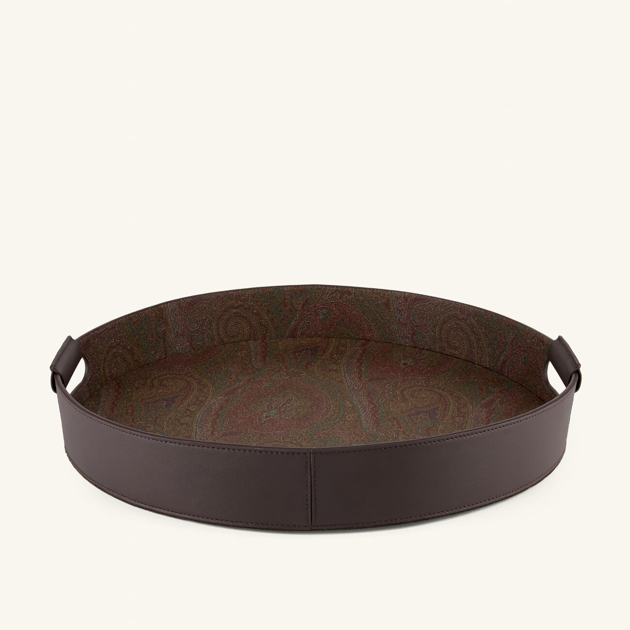 Arnica Serving Tray Round Brown 43cm etro arnica serving tray round brown 43cm