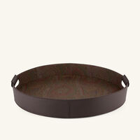 Arnica Serving Tray Round Brown 43cm etro arnica serving tray round brown 43cm
