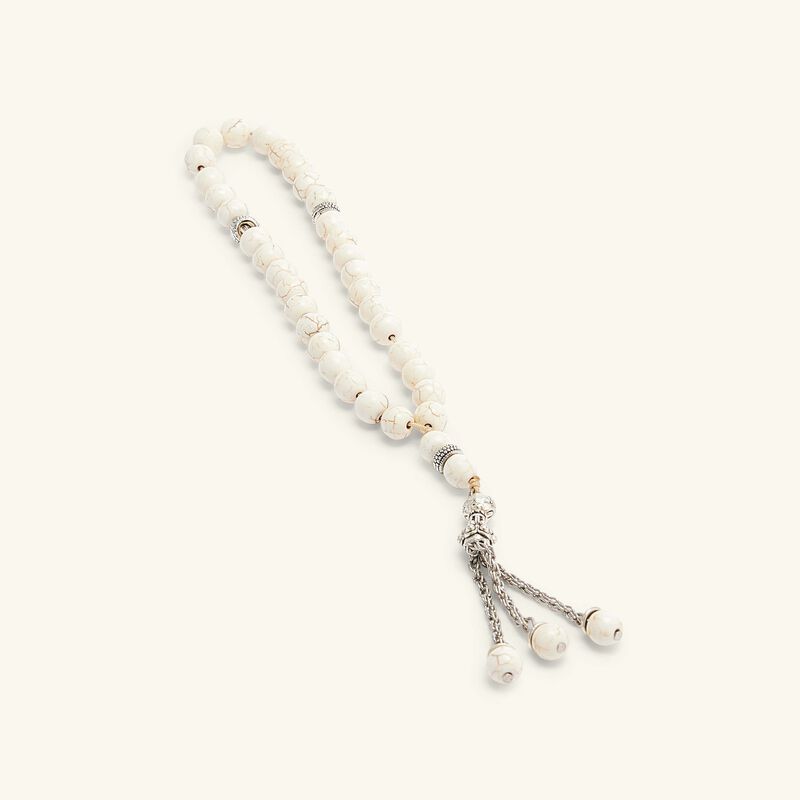 لايت اوف سكينة مسبحة من العقيق الرخامي