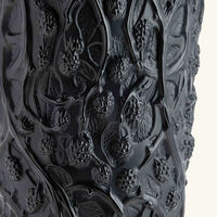 lalique mures vase large black