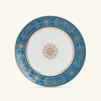bernardaud aux rois dinner plate round gold 26cm