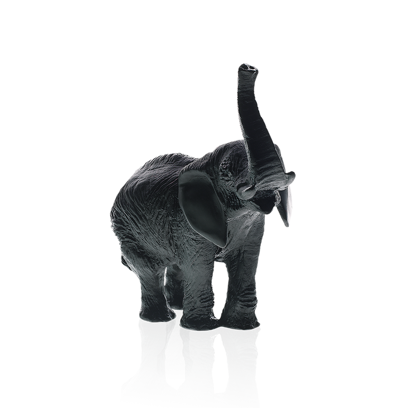 دوم elephant sculpture black