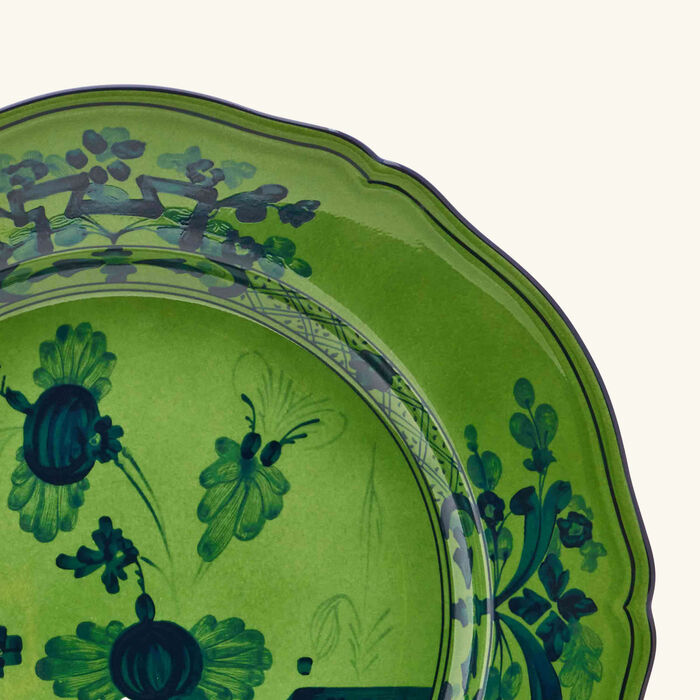 ginori 1735 oriente italiano serving platter round green 31cm