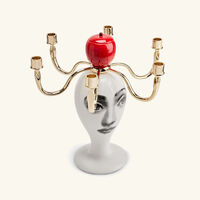 fornasetti frutto proibito white candle holder