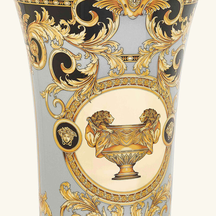 versace prestige gala vase medium grey