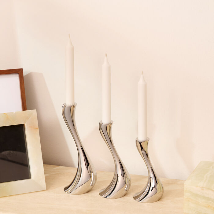 georg jensen cobra candleholder silver set of 3