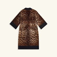 dolce gabbana casa terry cotton bath robe brown